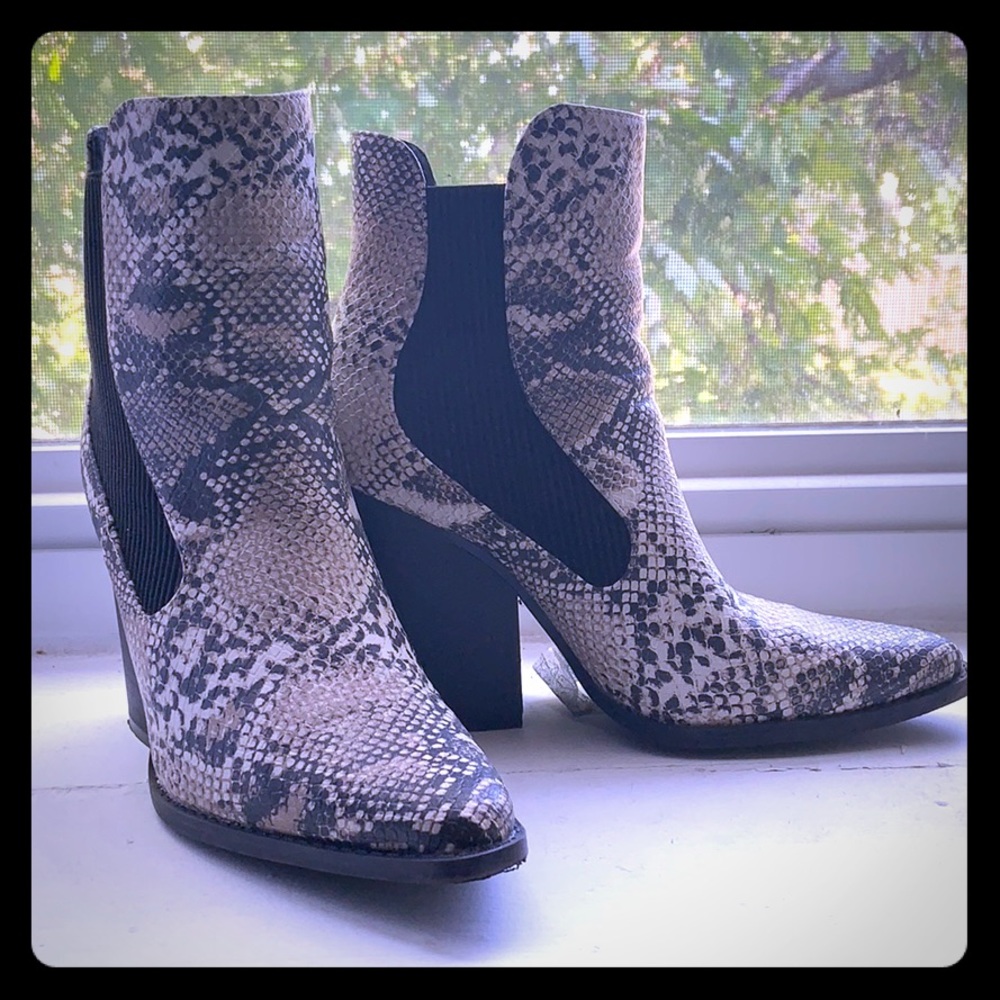 Snakeskin boots